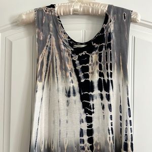 Sleeveless tie dye dress, size medium